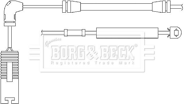 BORG & BECK Indikators, Bremžu uzliku nodilums BWL3019